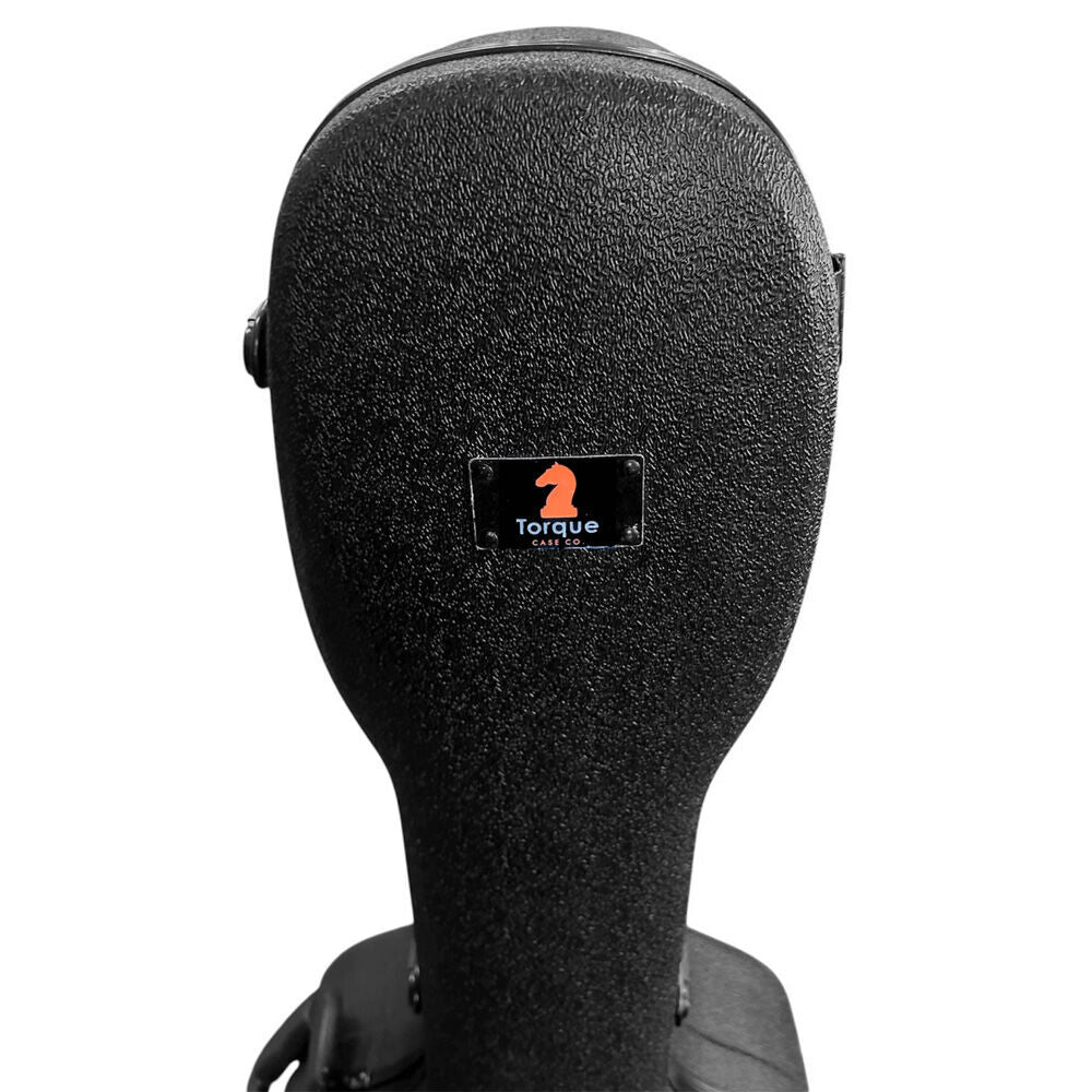 Torque Deluxe Shaped ABS Acoustic Guitar Case - Black Finish with Black Frame — view 4