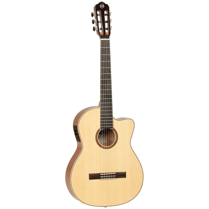 Tanglewood TWEMDC6 Enredo Madera Dominar Solid Spruce Top Classical Cutaway Electric Guitar