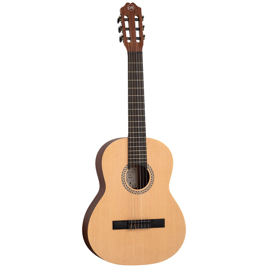 Tanglewood TWEME1 Enredo Madera Elegante 3/4 Size Classical Guitar with Spruce Top and Mahogany Back, Includes Gig Bag