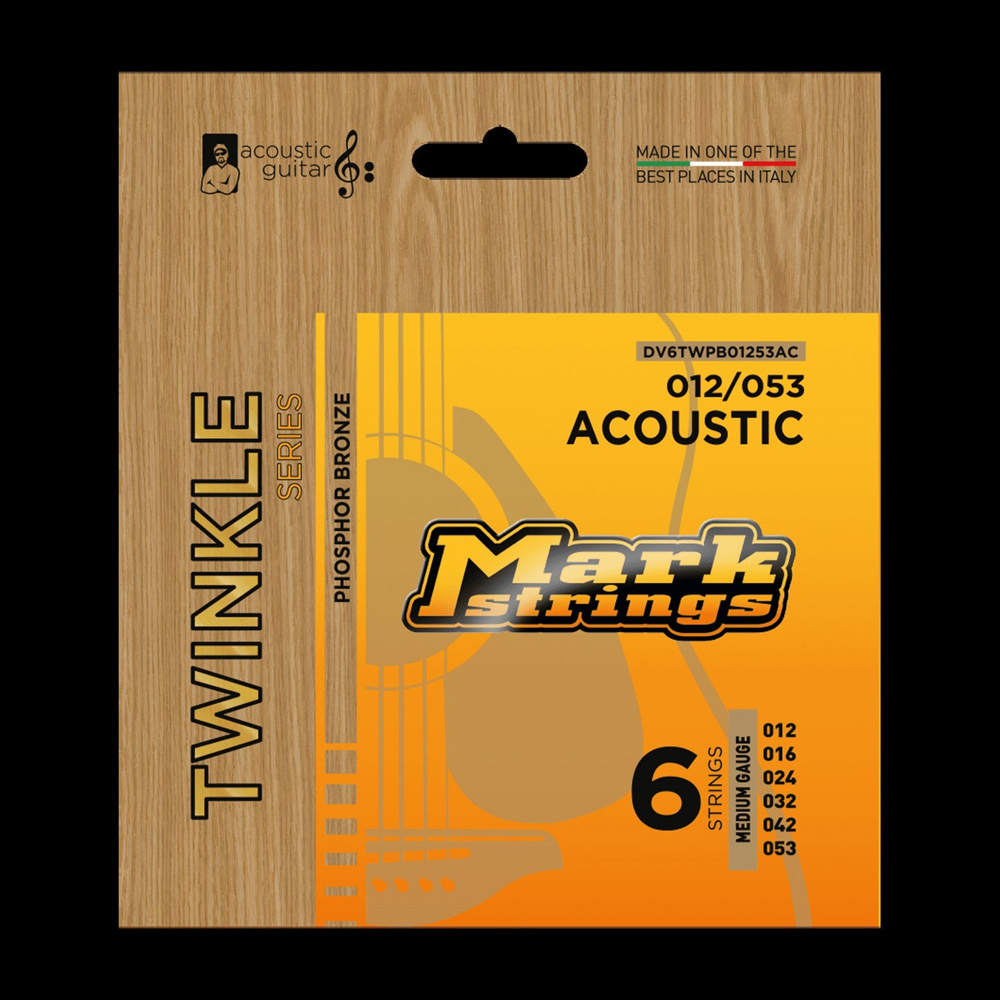 Markbass Twinkle Series Phosphor Bronze 12/53 Acoustic Guitar Set
