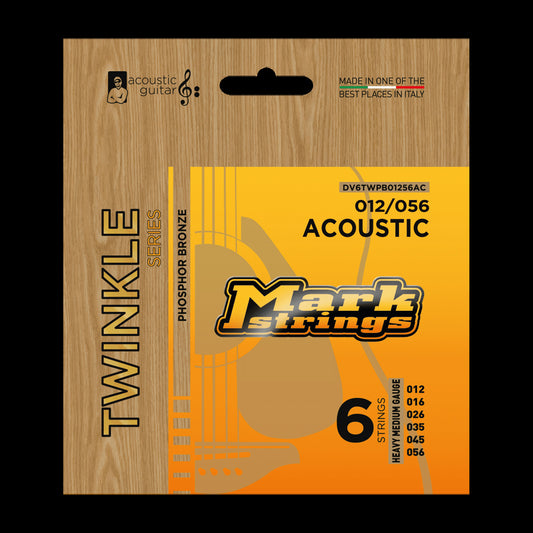 Markbass Twinkle Series Phosphor Bronze 12/56 Acoustic Guitar Set