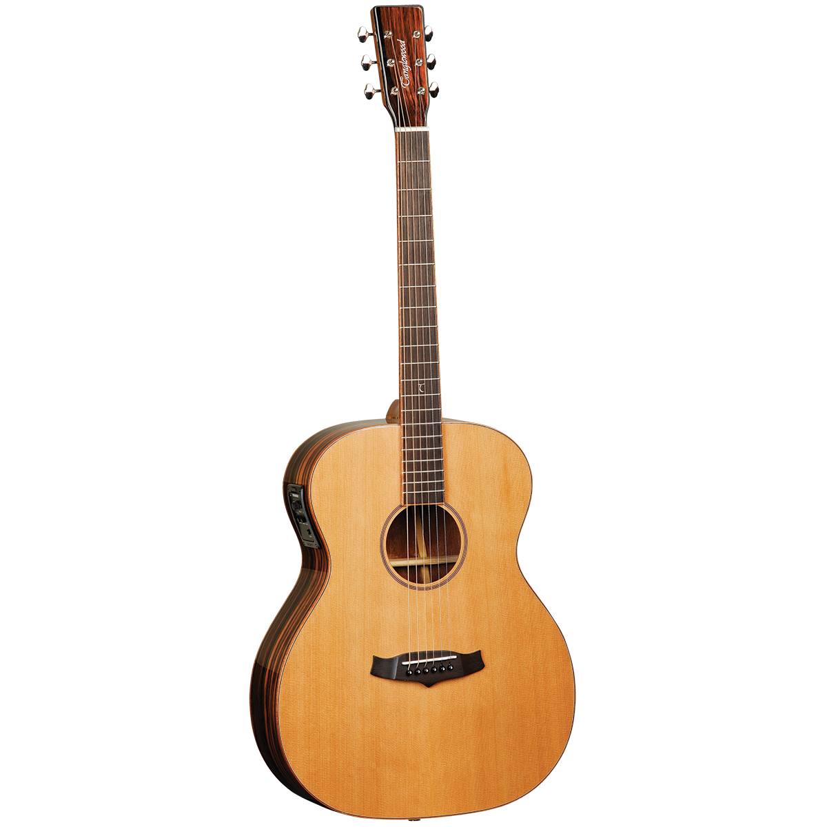 Tanglewood TWJFE Java Folk Acoustic Electric Guitar with Solid Cedar Top and Fishman Presys EQ