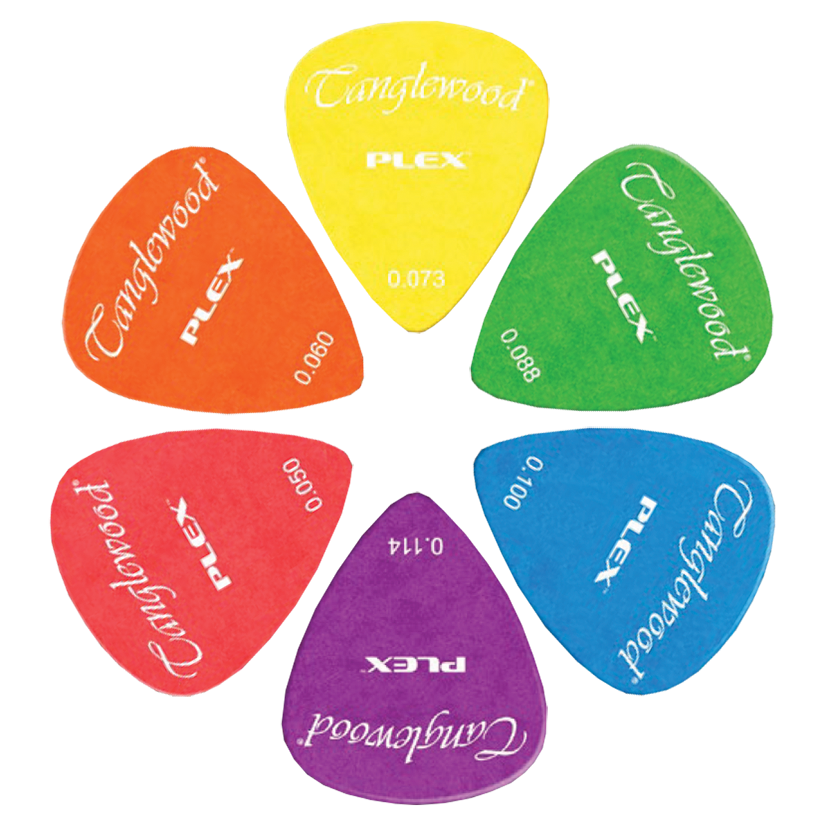 Tanglewood TWPP5 PLEX Picks Pack of 12 - .100 Blue — view 2