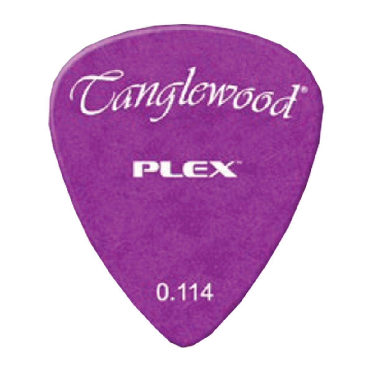 Tanglewood TWPP6 PLEX Picks Pack of 12 - .114mm Purple Guitar Picks