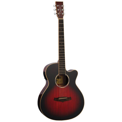 Tanglewood Winterleaf Pro Super Folk C/E Acoustic-Electric Guitar Antique Vintage Burst TWPRO4-CE-AVB — view 2
