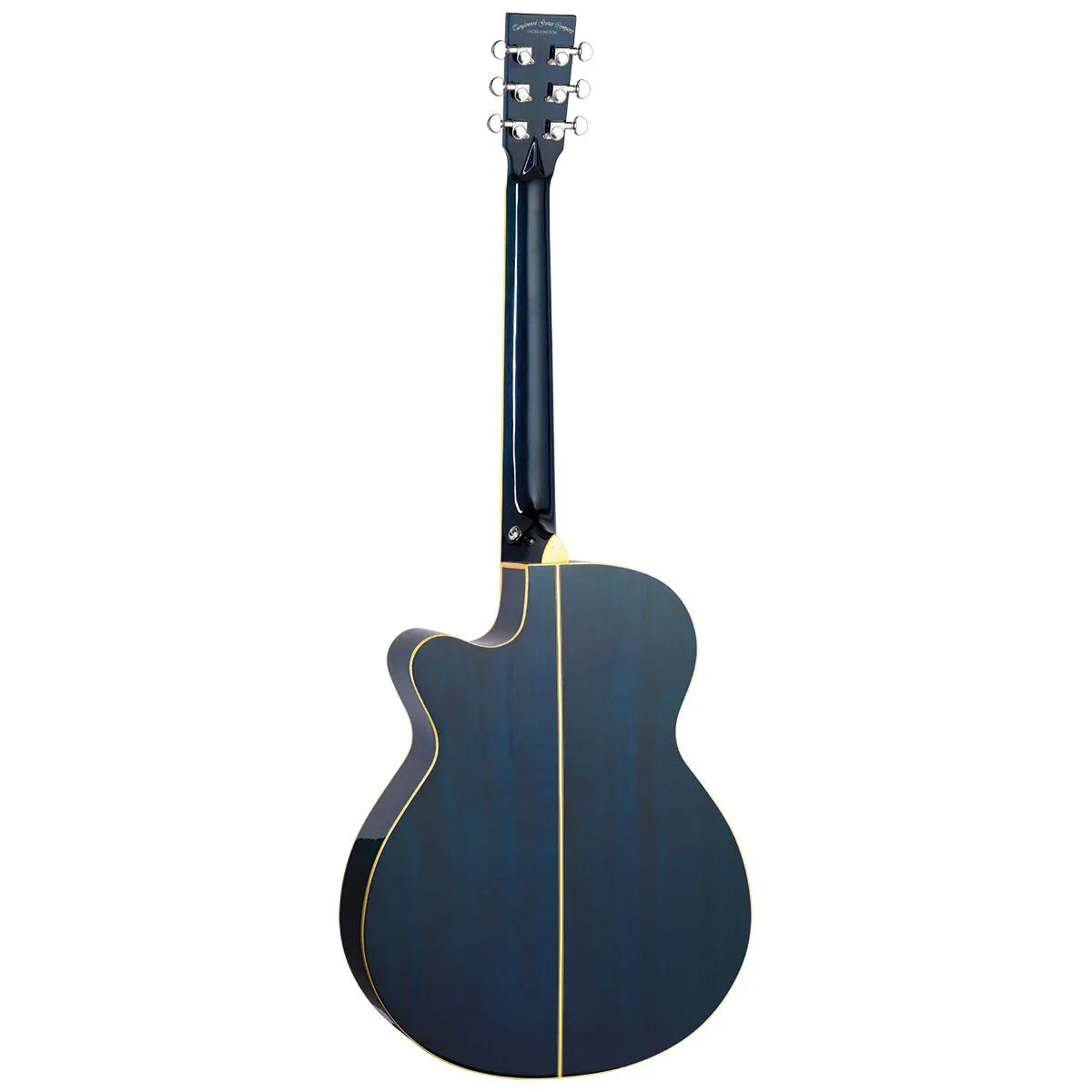 Tanglewood Winterleaf Pro Blonde Superfolk C/E Acoustic-Electric Guitar Bondi Blue Gloss TWPRO4-CE-BLA — view 3