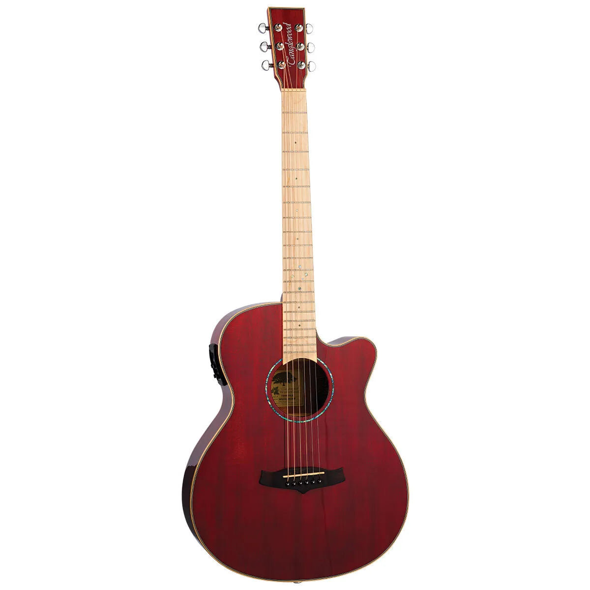 Tanglewood Winterleaf Pro Blonde Superfolk C/E Barossa Red Gloss Acoustic-Electric Guitar [TWPRO4-CE-BLB] — view 2
