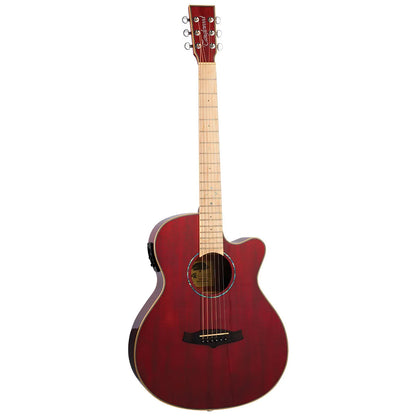 Tanglewood Winterleaf Pro Blonde Superfolk C/E Barossa Red Gloss Acoustic-Electric Guitar [TWPRO4-CE-BLB] — view 2