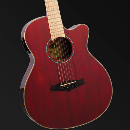 Tanglewood Winterleaf Pro Blonde Superfolk C/E Barossa Red Gloss Acoustic-Electric Guitar [TWPRO4-CE-BLB]