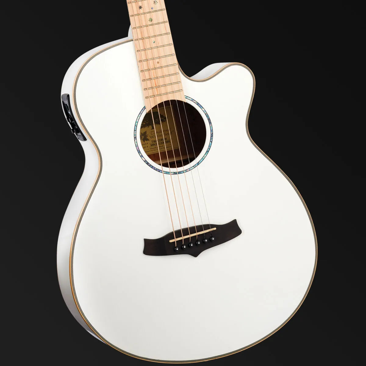 Tanglewood Winterleaf Pro Blonde Superfolk C/E Acoustic-Electric Guitar Whitsunday White Gloss TWPRO4-CE-BLW