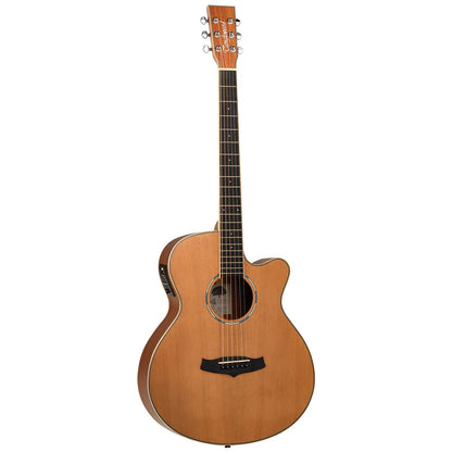 Tanglewood Winterleaf Pro Super Folk C/E Acoustic Guitar Natural Satin Finish TWPRO4-CE-NAS — view 2