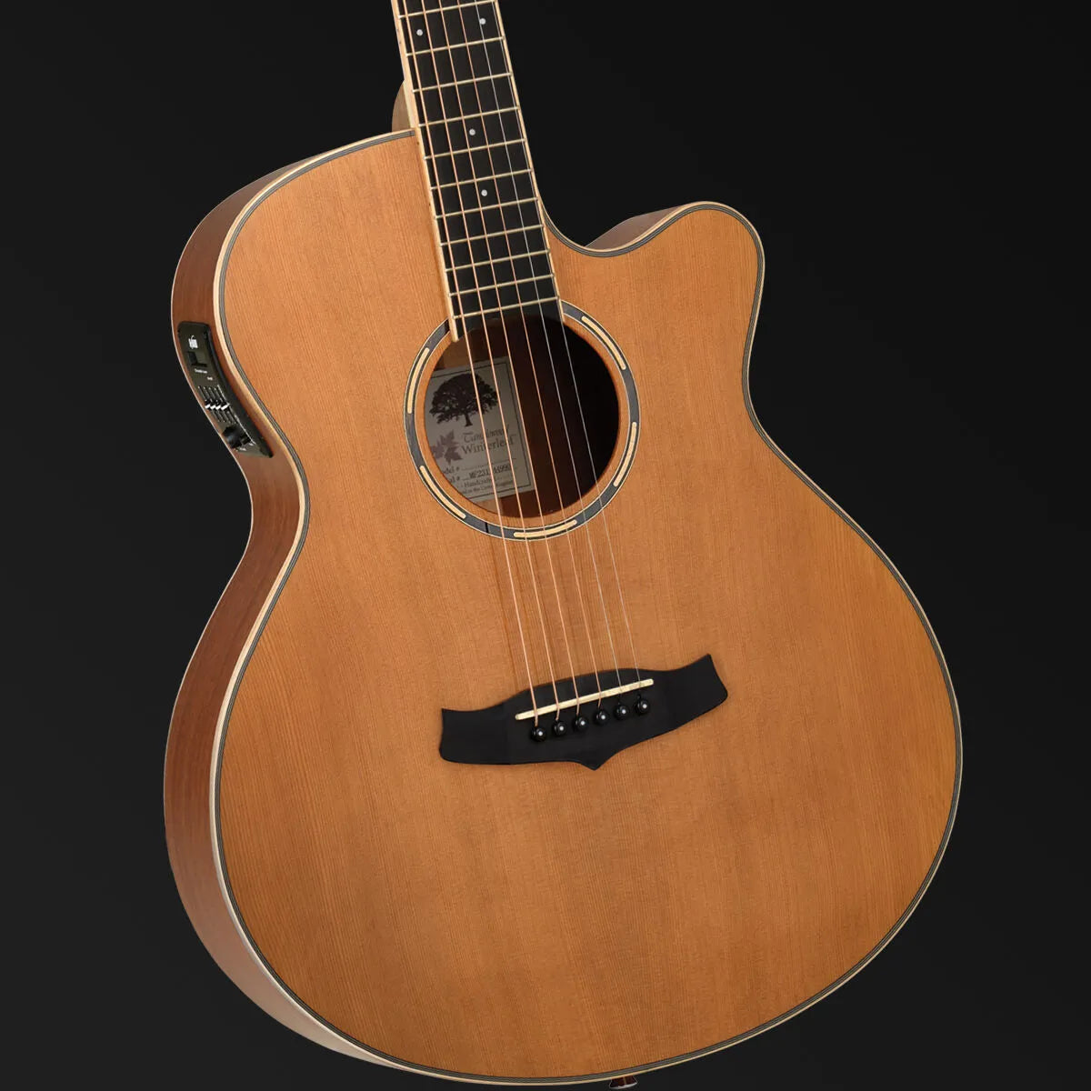 Tanglewood Winterleaf Pro Super Folk C/E Acoustic Guitar Natural Satin Finish TWPRO4-CE-NAS