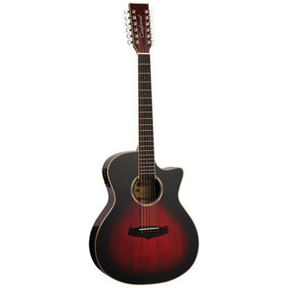 Tanglewood Winterleaf Pro TWPRO612CEAVB 12-String Acoustic-Electric Guitar Vintage Burst — view 2