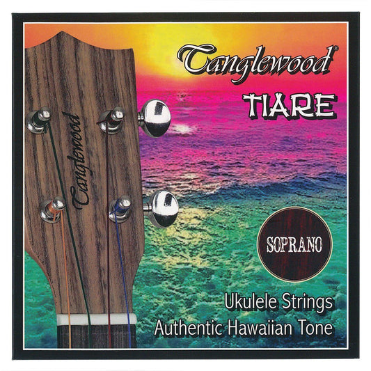 Tanglewood TWUSSR Soprano Ukulele Rainbow String Set Tie End 4-Pack
