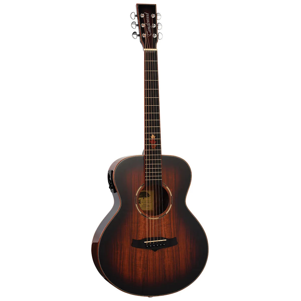 Tanglewood Winterleaf Pro Exotic Mini Acoustic/Electric Koa Guitar TWX1-E-K — view 2