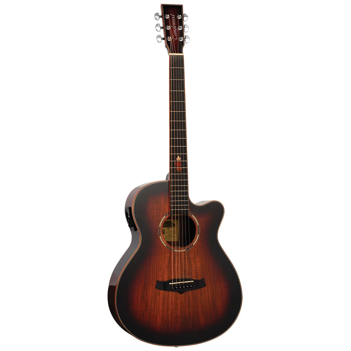 Tanglewood Winterleaf Pro Exotic Super Folk C/E Koa Acoustic-Electric Guitar TWX4-CE-K — view 2