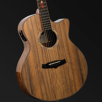 Tanglewood Winterleaf Exotic Superfolk Solid Top Venetian Cutaway Guitar Black Walnut TWX6-CE-BW