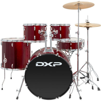DXP Fusion Plus 22 Series 5 Piece Drum Kit - Wine Red — view 2