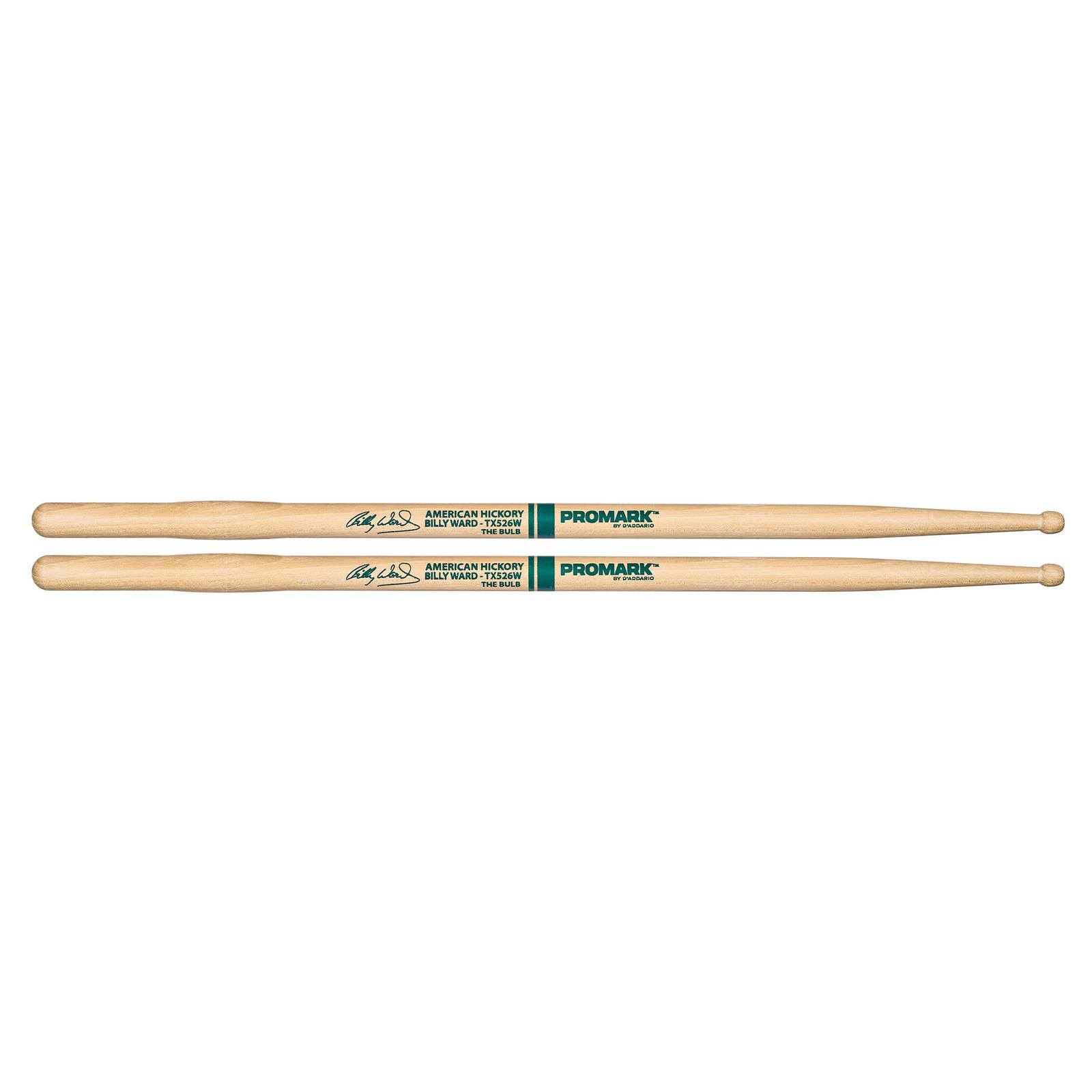 ProMark Hickory 526 "The Bulb" Billy Ward Wood Tip drumstick