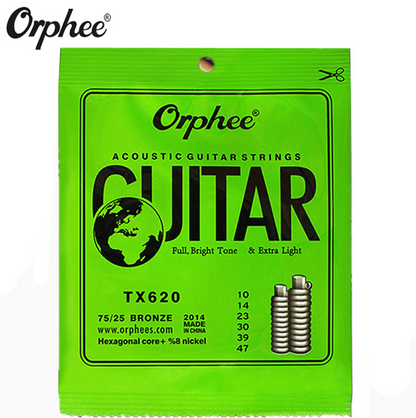 Orphee TX620 Extra Light Folk Acoustic Guitar Strings (10-47) — view 3