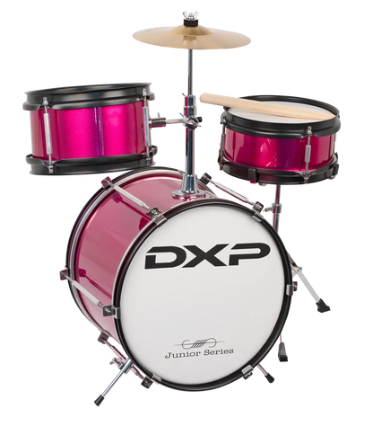 DXP Junior 3 Piece Drum Kit 12 Inch Bass - Metallic Pink — view 2