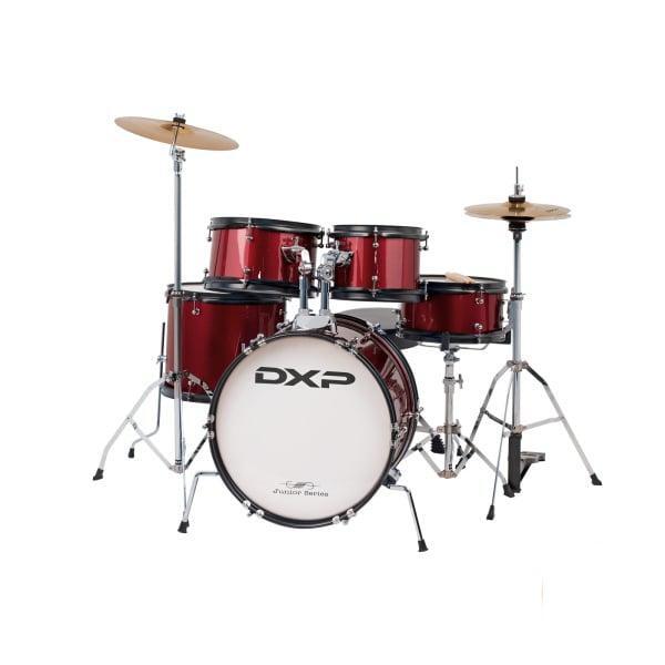 DXP Junior Series 5-Piece Deluxe Drum Kit Pack Wine Red