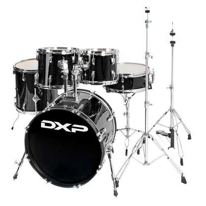 DXP 20" Fusion Drum Kit with Hardware, Hi-Hats, Crash Cymbal, and Drum Throne — view 2