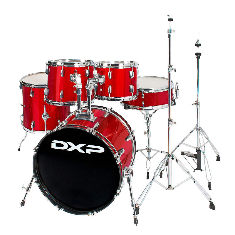 DXP 20in Fusion Drum Kit with Hardware, Cymbals, and Drum Throne — view 5