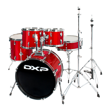 DXP 20in Fusion Drum Kit with Hardware, Cymbals, and Drum Throne — view 5