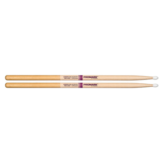 ProMark Hickory 5A "Pro-Grip" Nylon Tip drumstick