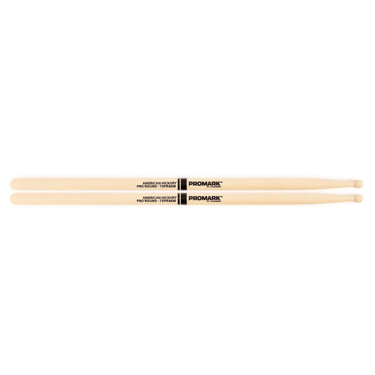 ProMark Hickory 5A "Pro-Round" Wood Tip drumstick
