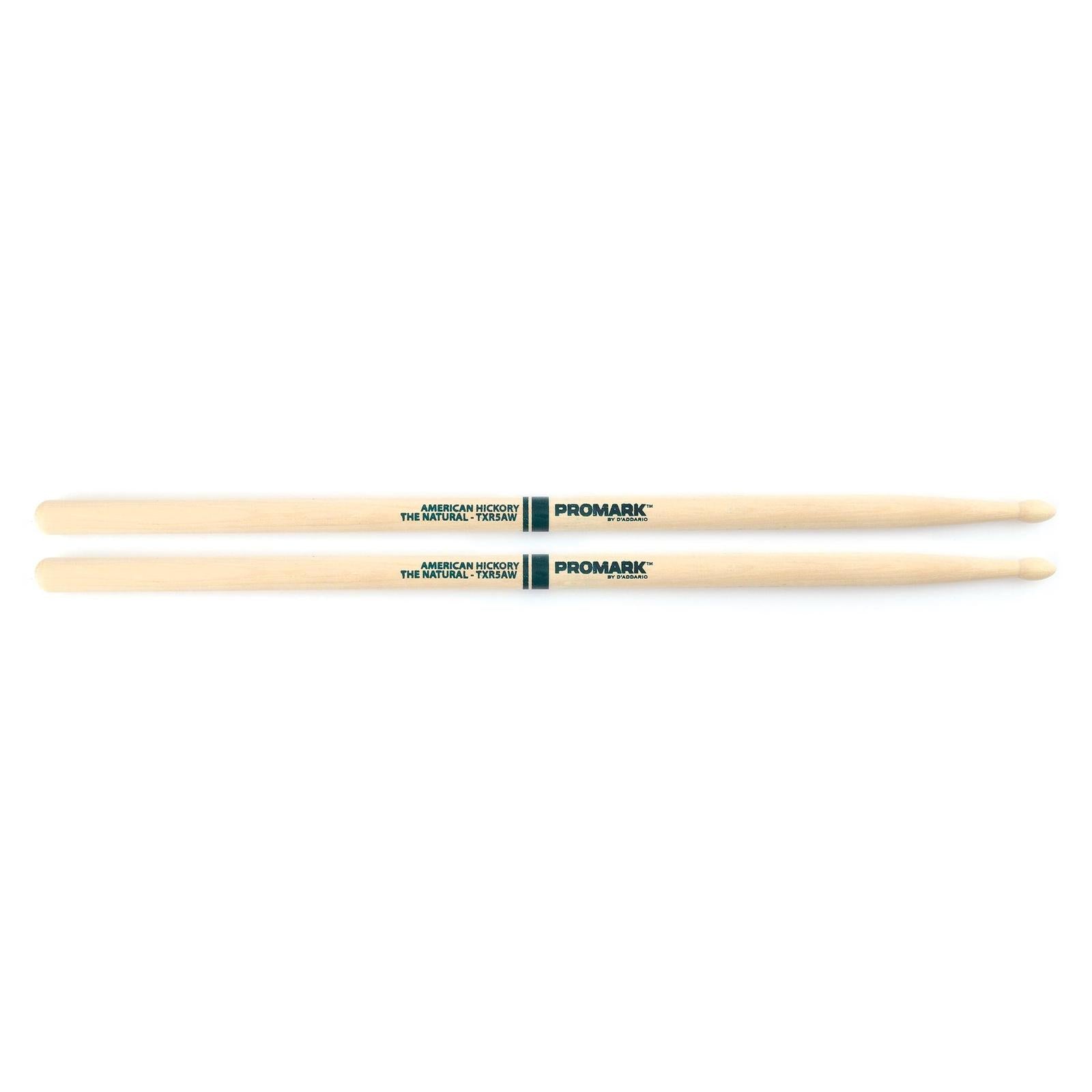 ProMark Hickory 5A "The Natural" Wood Tip drumstick