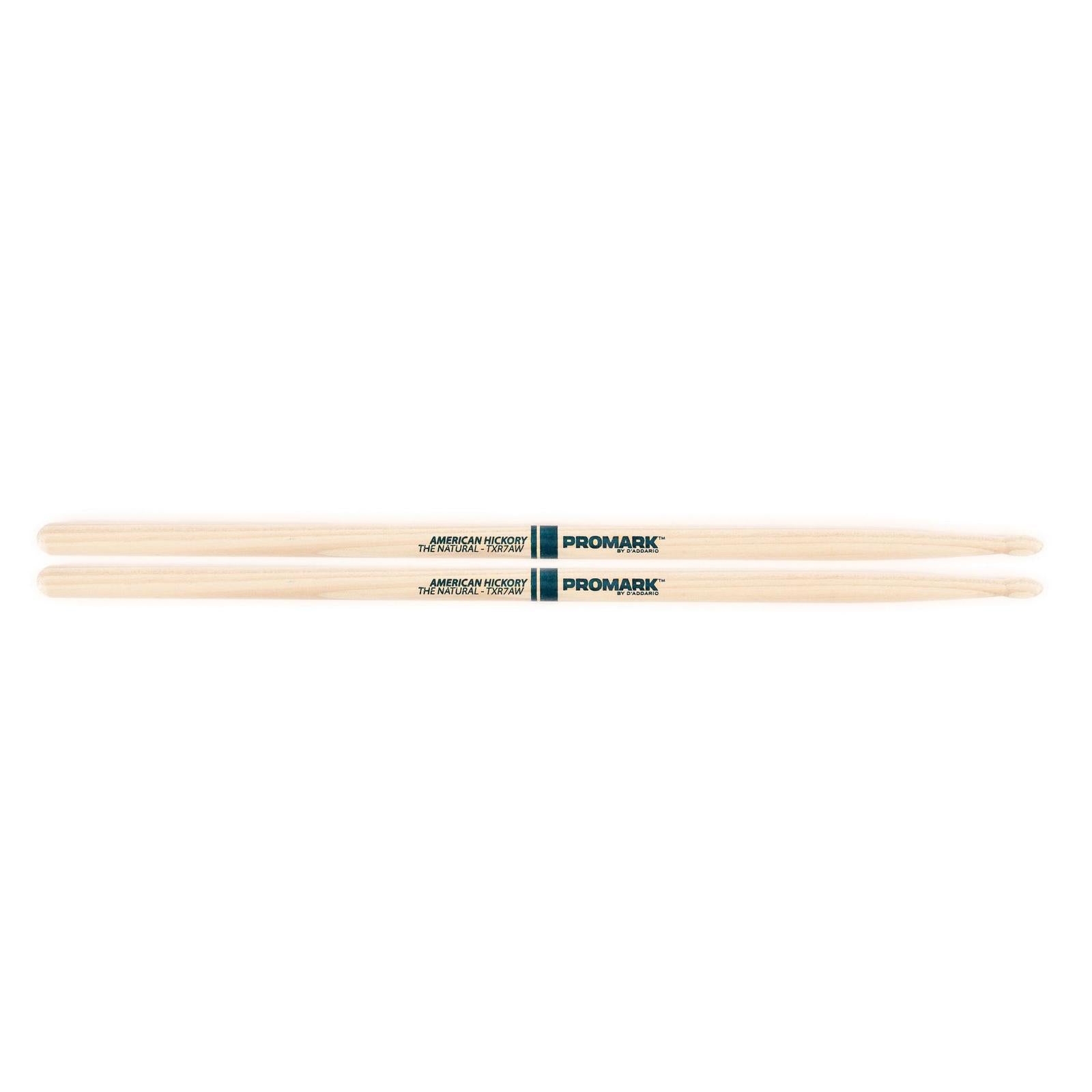 ProMark Hickory 7A "The Natural" Wood Tip drumstick