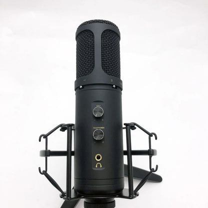 USB Condenser Studio Microphone with Headphone Output, Desk Stand, USB Cable & Carry Bag — view 2
