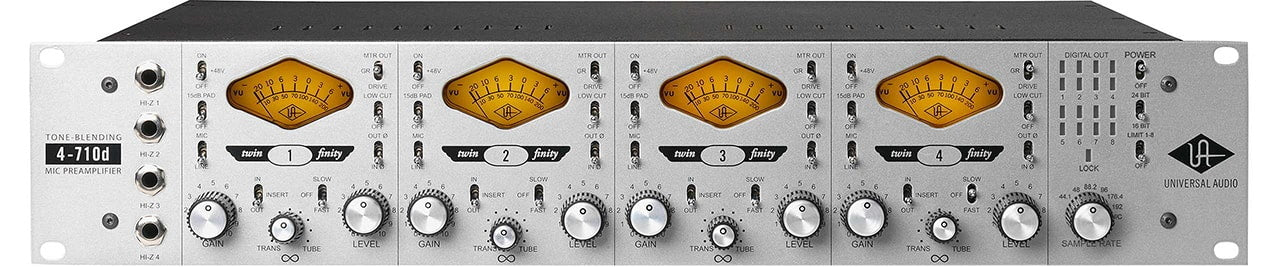 UNIVERSAL AUDIO 4-710d Four-channel Mic Preamp & Di W/ Dynamics