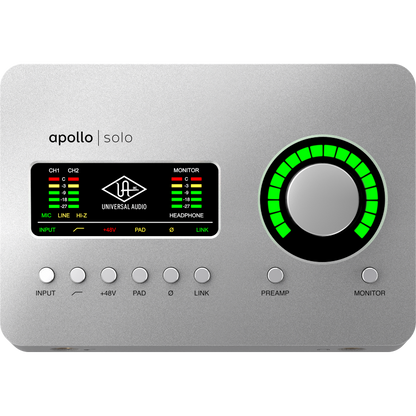 UA Apollo Solo Thunderbolt Heritage Edition with UAD Plug-In Package