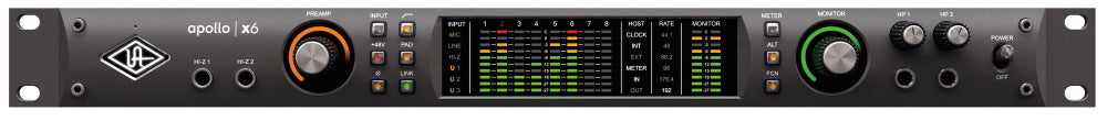 UNIVERSAL AUDIO UA  Apollo X6 Thunderbolt 3 Interface