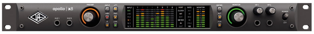 UNIVERSAL AUDIO UA Apollo X8 Thunderbolt 3 Interface