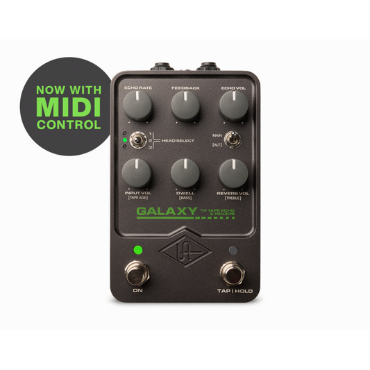 UAFX Galaxy '74 Tape Echo & Reverb Pedal with Tap Tempo and Real-Time Effects