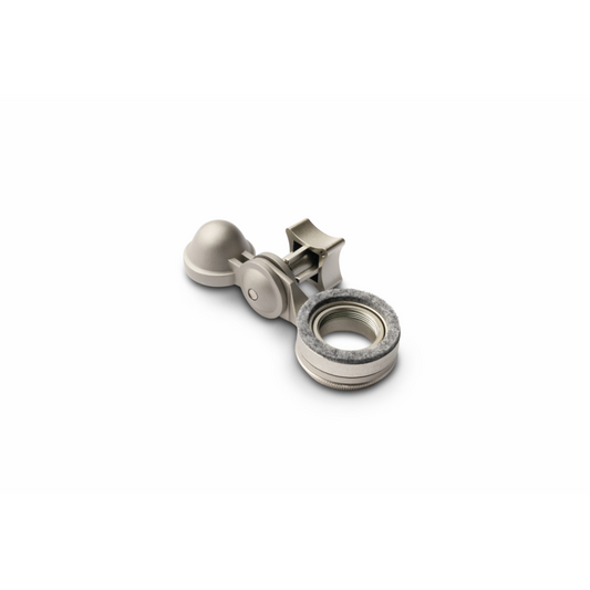 UA Bock Silver Mic Mount with M22 Threads - Compatible with Bock 167 & 187 Microphones