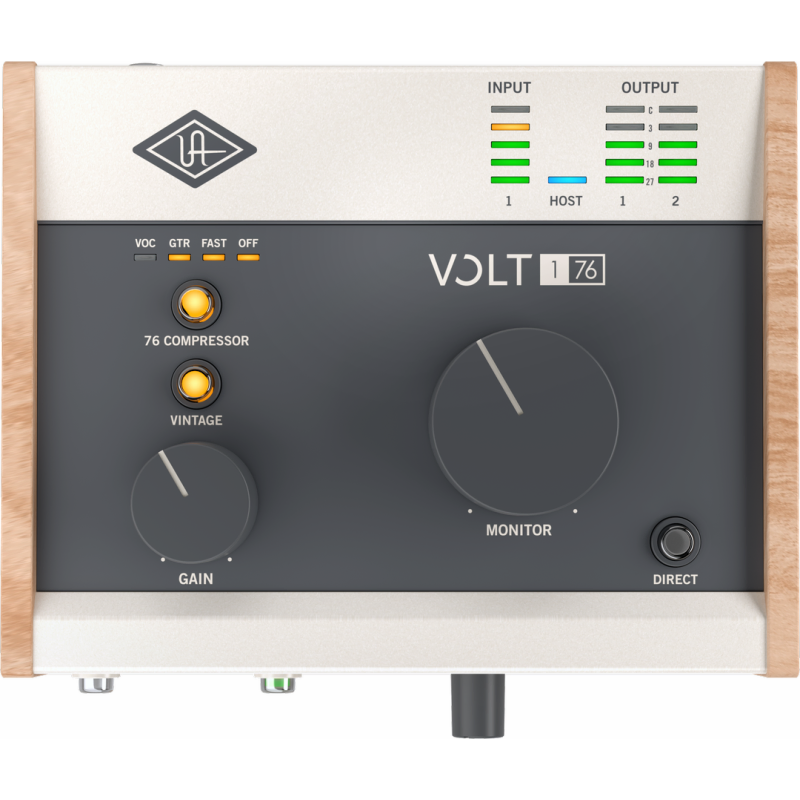 UA Volt 176 USB 1-in/2-out Audio Interface with Vintage Mic Preamp and 76 Compressor — view 4