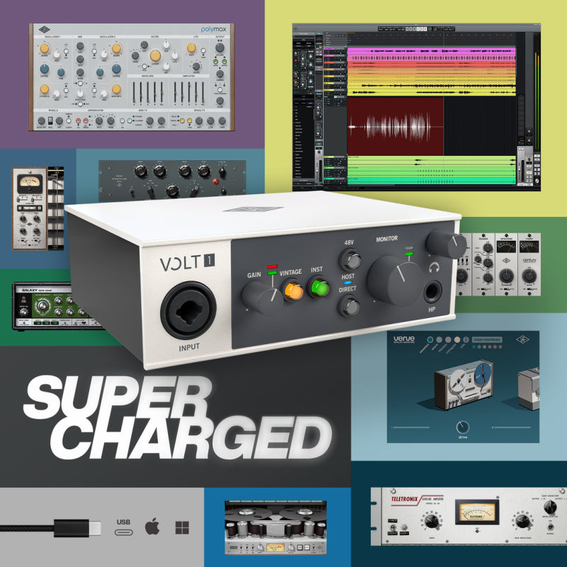 UA Volt 1 USB 1 In/2 Out Audio Interface with Vintage Mic Preamp for Mac, PC, iPad, iPhone — view 4