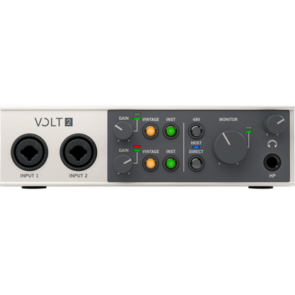 UA Volt 2 USB 2-in/2-out Audio Interface with Vintage Mic Preamp Mode and Music Production Software Bundle — view 2