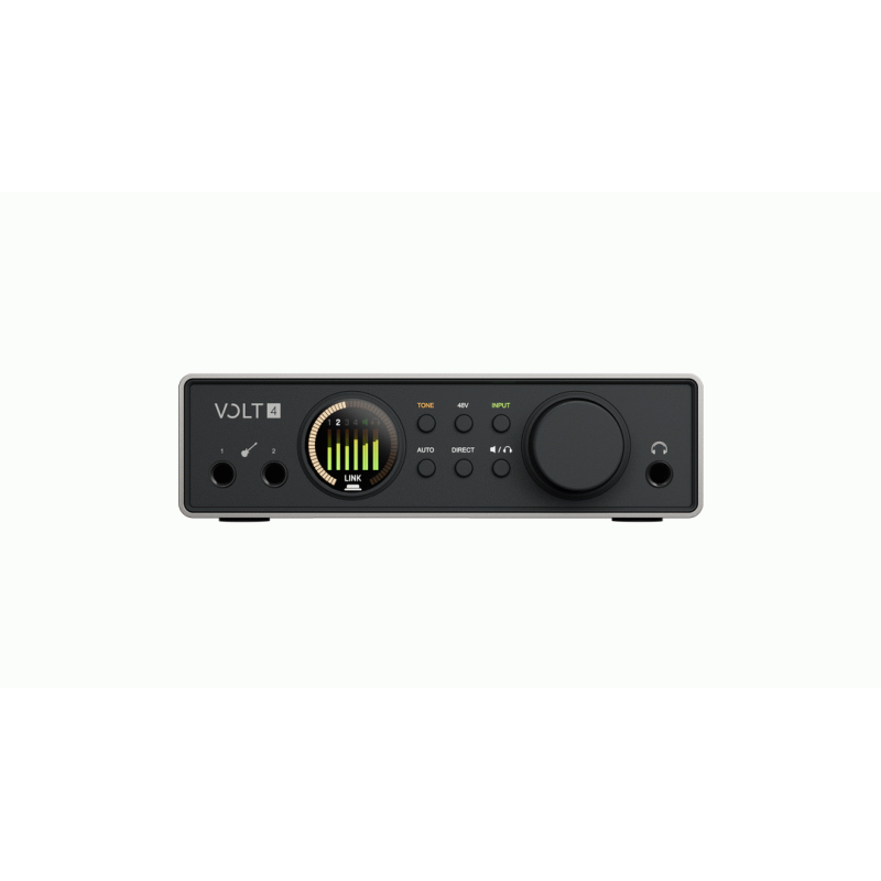 UA Volt 4 Gen 2 12-in/6-out USB audio interface with 2 mic preamps and 2 line inputs for Mac and Windows