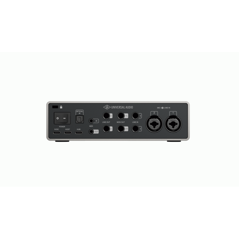 UA Volt 4 Gen 2 12-in/6-out USB audio interface with 2 mic preamps and 2 line inputs for Mac and Windows — view 2
