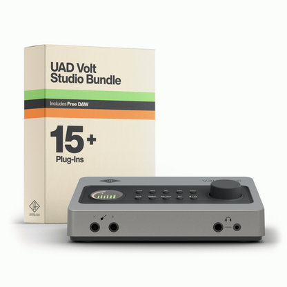 UA Volt 4 Max USB audio interface with 2 mic preamps 2 line inputs Smart display speaker switching Max dynamics processing — view 6