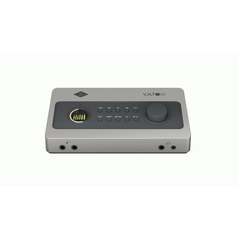 UA Volt 4P Max 12-in/6-out USB audio interface with 4 mic preamps, smart display, speaker switching, and max dynamics processing — view 3