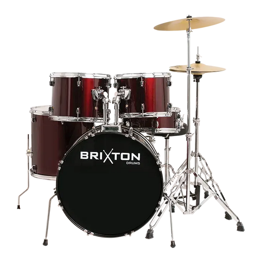 Brixton 20 Inch FUSN Package - Wine Red Fusion Drum Kit