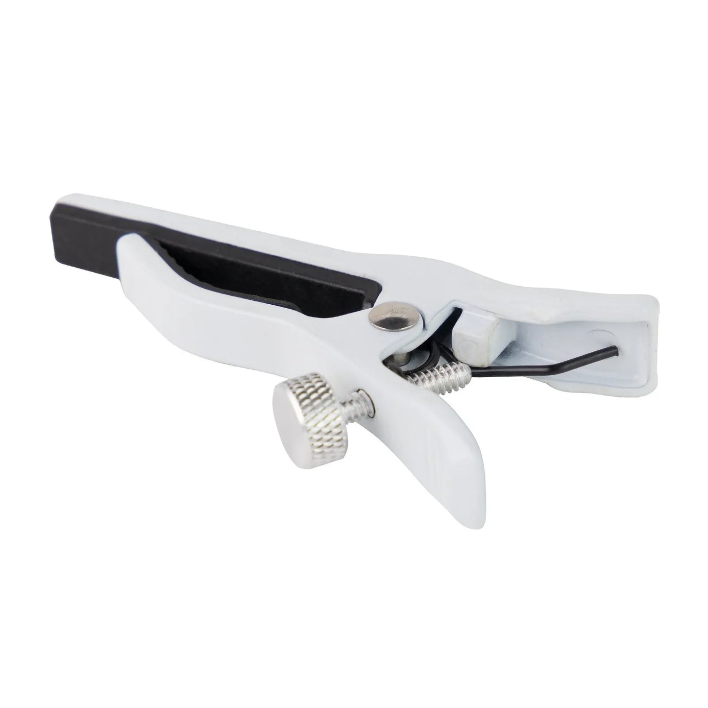Tiki Quick-Grip Ukulele Capo with Self-Tensioning System - White — view 3