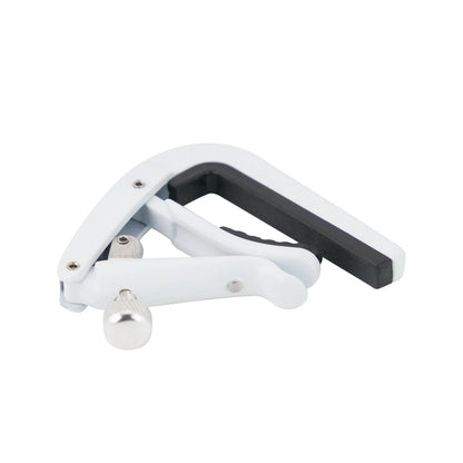 Tiki Adjustable Roller Capo for Ukulele - White, Lightweight Cast Alloy with Rubber Grips — view 3